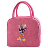 Insulated Canvas Lunch Bag with Butterfly Letter Pattern