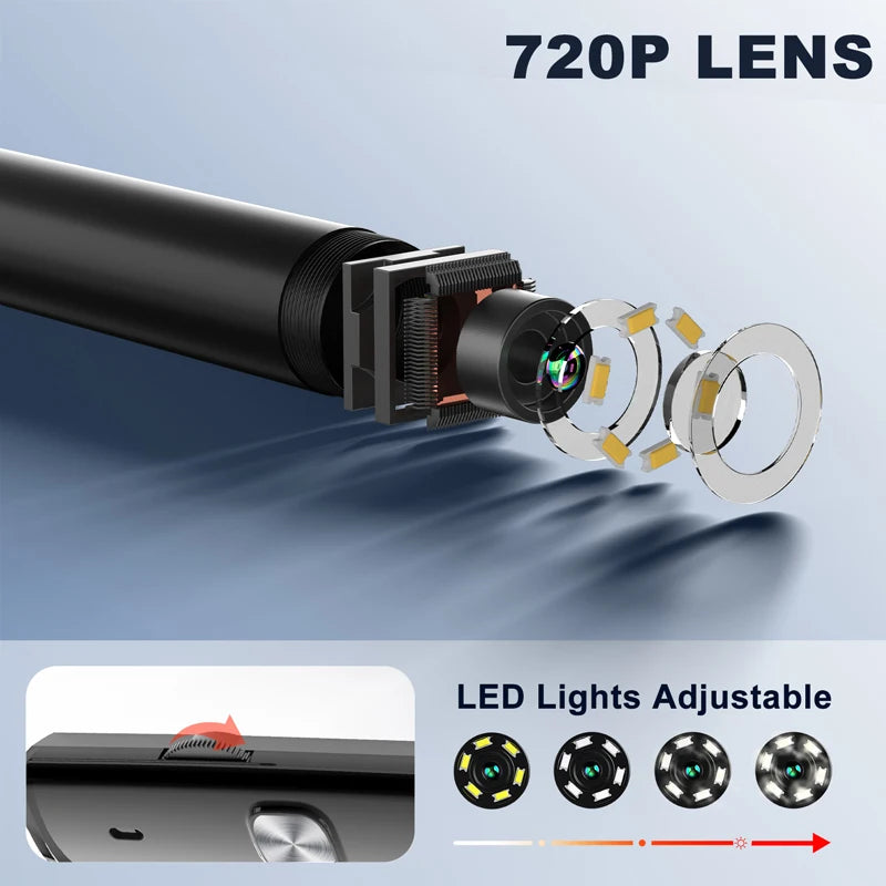 HD 720P Android Endoscope Camera with IP67 Waterproof Lens