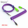 Handcrafted Coiled USB-A to Type-C Cable for Mechanical Keyboards