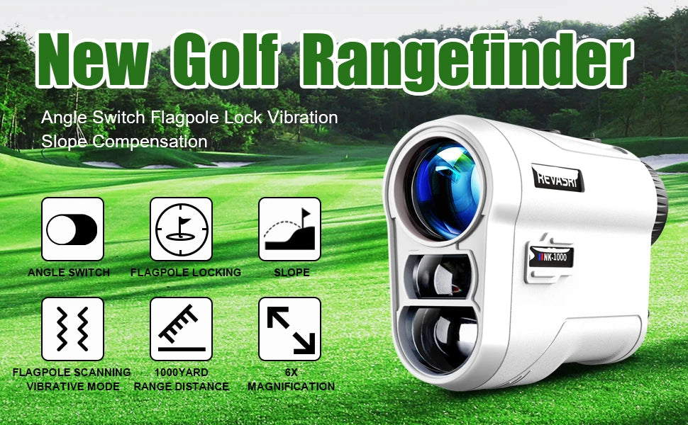 Precision Golf Laser Rangefinder with Slope Compensation