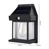 Solar-Powered LED Wall Light with Motion Sensor