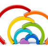 Rainbow Arch Bridge Wooden Building Blocks for Kids