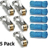 Retractable Rope Tie-Down with Quick-Lock Cam Buckle