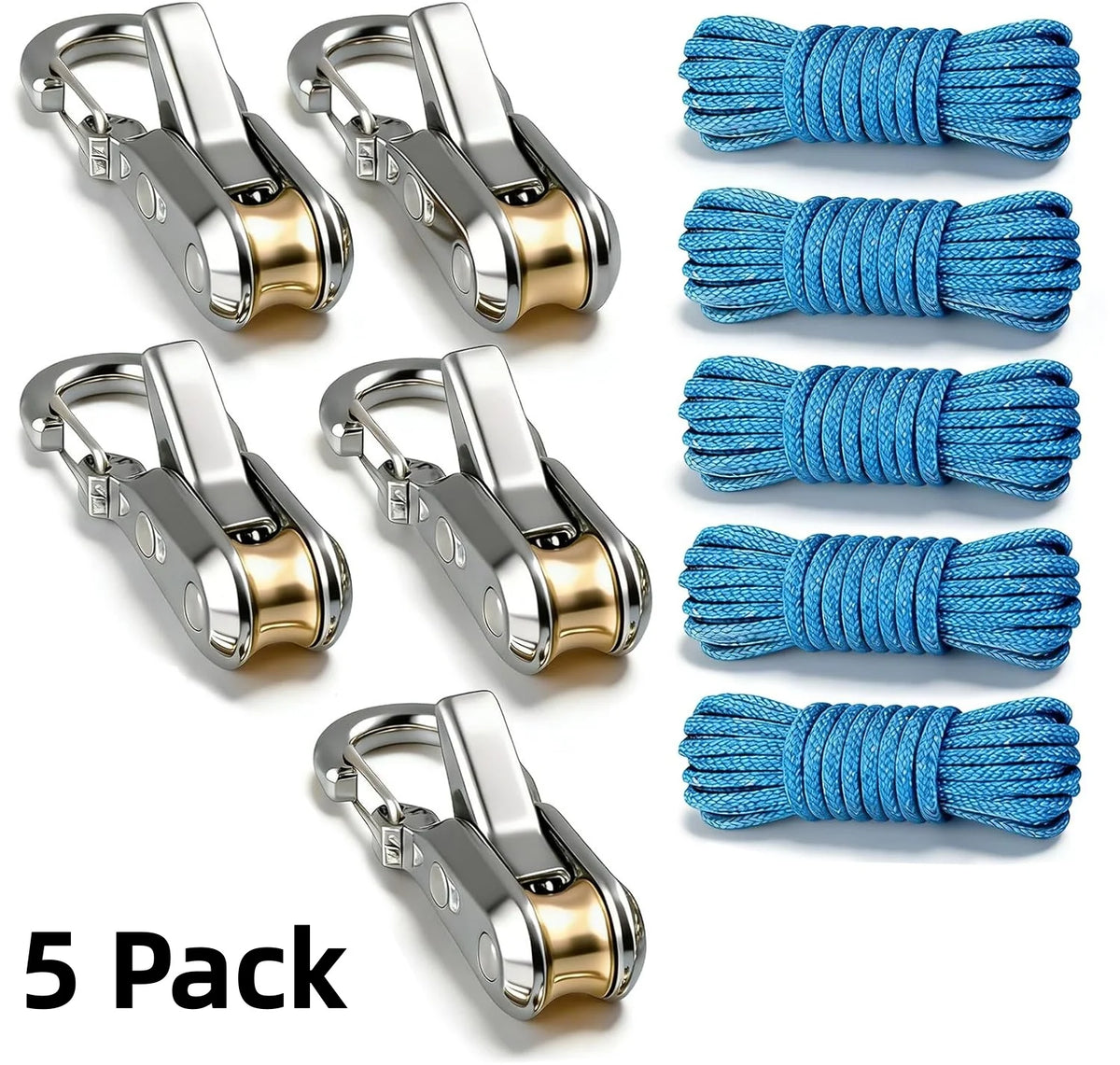 Retractable Rope Tie-Down with Quick-Lock Cam Buckle