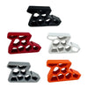 Three heavy-duty non-slip door stopper wedges in black, red, and orange.