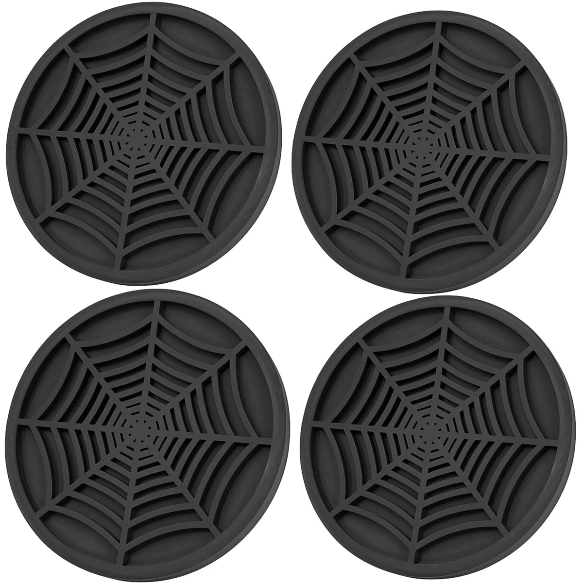 Spider Web Silicone Coasters for Car Cup Holders