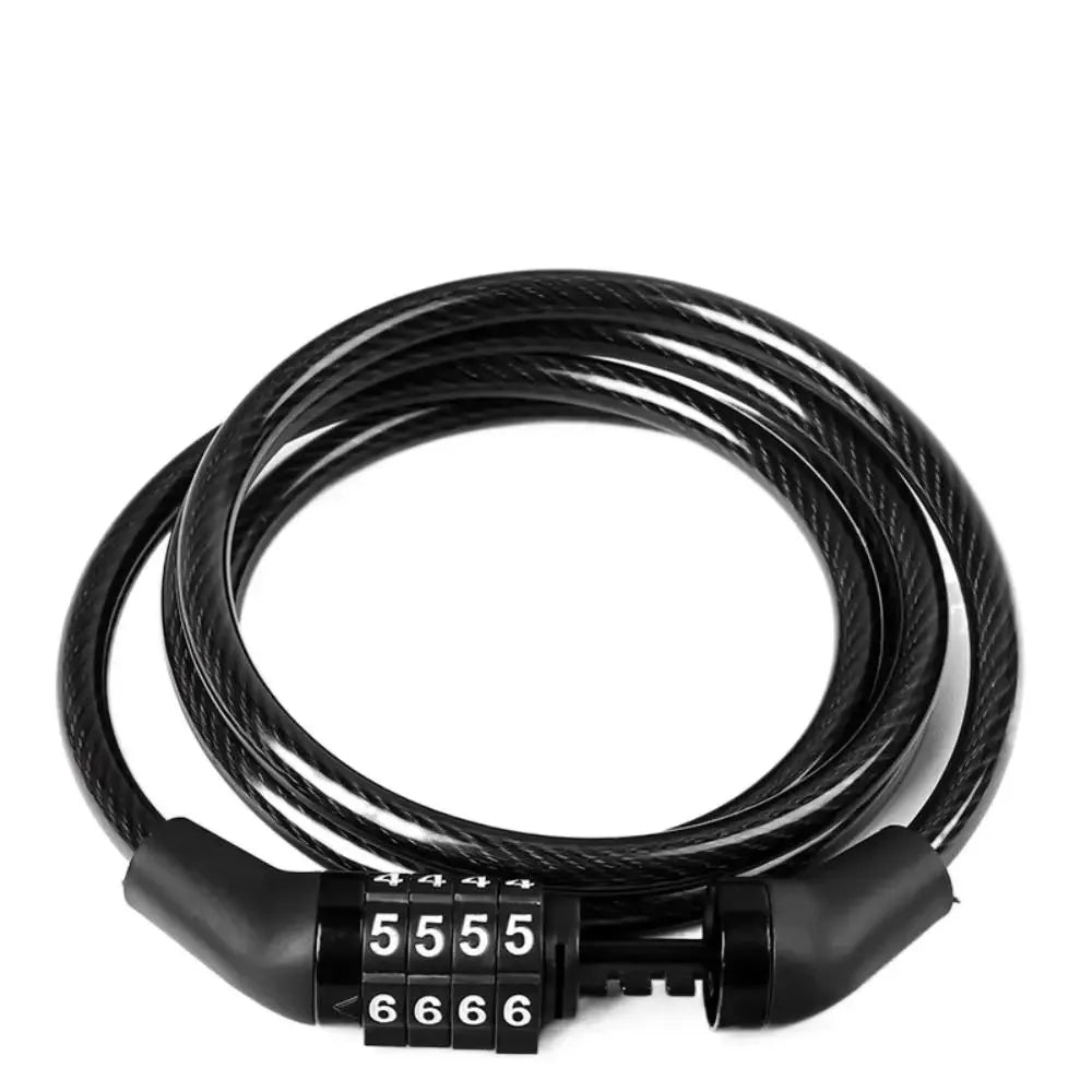 4-Digit Combination Bike Cable Lock – 110cm Anti-Theft Security Lock for Bicycles, Scooters & Motorcycles