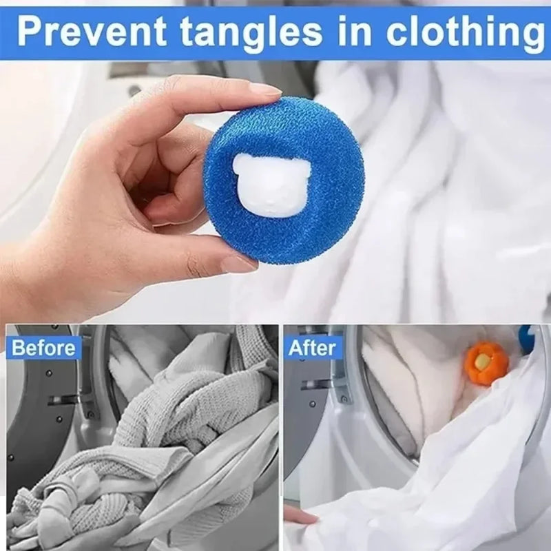 Reusable Laundry Balls for Pet Hair & Lint Removal