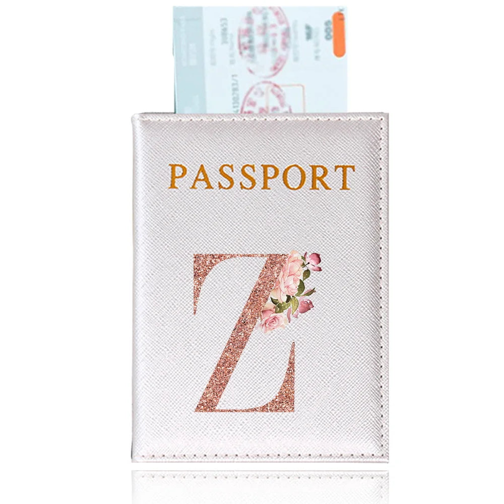 Elegant Rose Gold Passport Cover