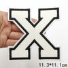 Large White Letter Patch for DIY Clothing Customization