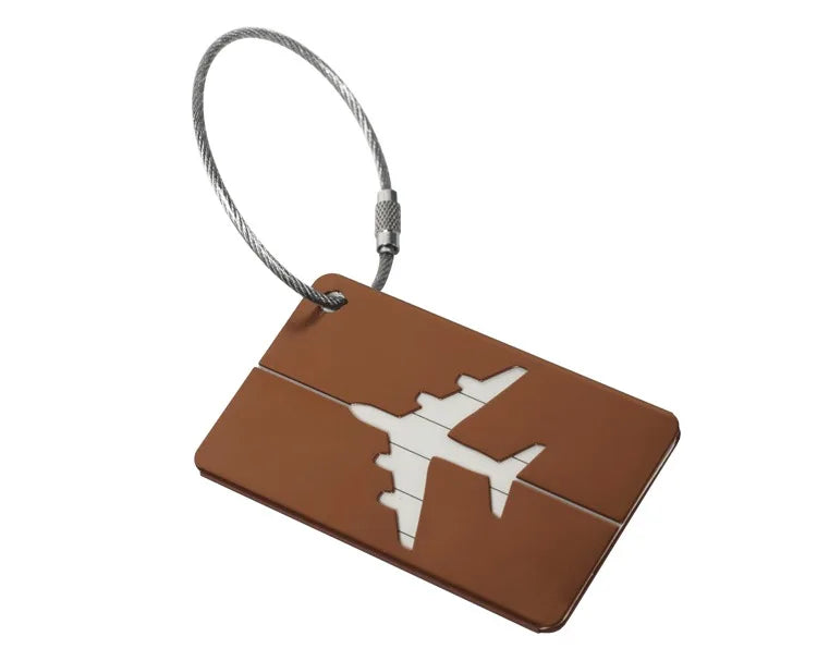 Aircraft-Grade Aluminum Luggage Tag with ID Card Slot