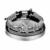 Customizable Cubic Zirconia Charm Bracelets Set