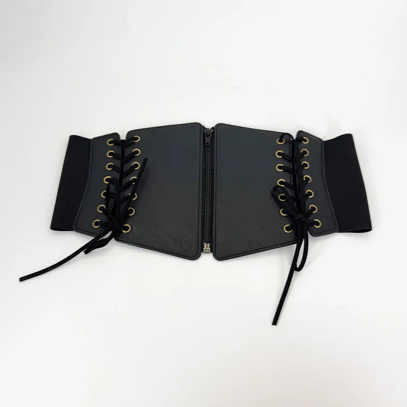 Front Lace-Up Corset Belt for Women