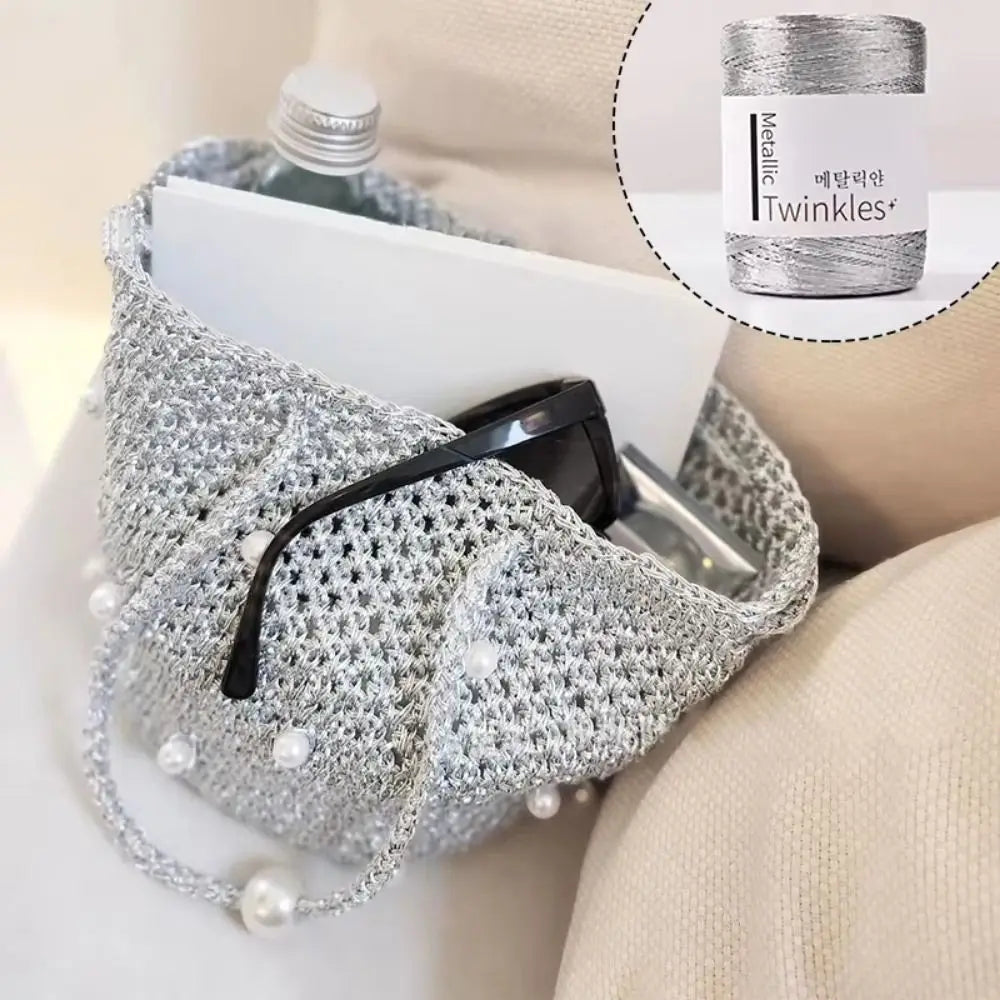 Metallic Sparkle Yarn for Knitting and Crochet