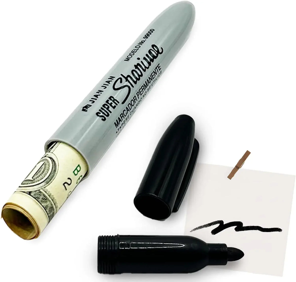 Disguised Marker Pen Safe with Hidden Compartment