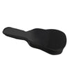 Black classical acoustic guitar soft case with a padded shoulder strap