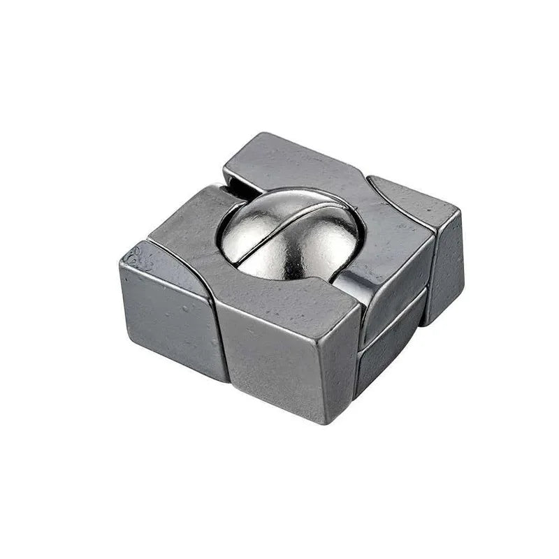Metal Brain Teaser Puzzle Set - IQ Challenge for Kids and Adults
