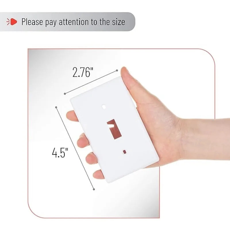 Durable ABS Wall Light Switch Cover Plate