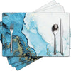 Floral Linen Placemats for Dining Table