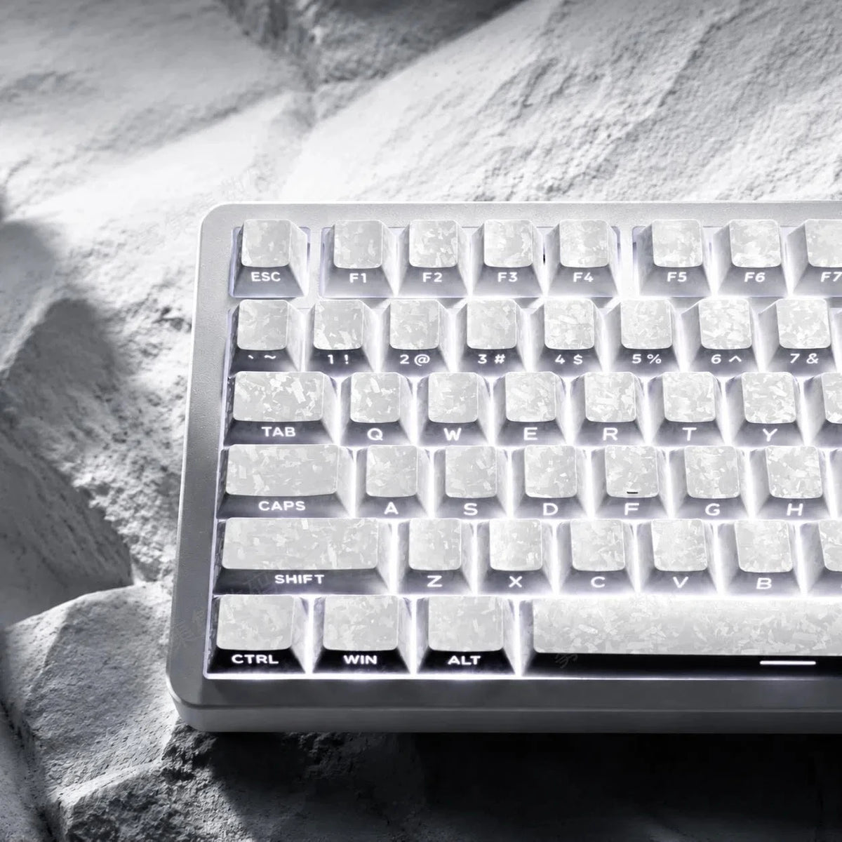 Carbon Pattern Side-Printed Keycap Set for MX-Style Keyboards