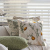 Embroidered Floral Cotton Cushion Cover – 18x18 Inches