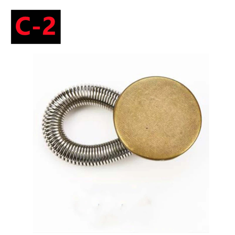 Metal Waistband Extender Buttons for Jeans and Pants