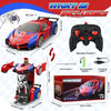 2-in-1 Transforming RC Car & Robot with LED Lights