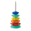 Montessori Rainbow Stacking Tower with Spinning Rings