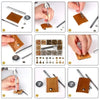 Metal Double Cap Rivets with Setting Tool Kit for Leathercraft & Repairs