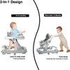 2-in-1 Convertible Baby Walker with Removable Activity Tray