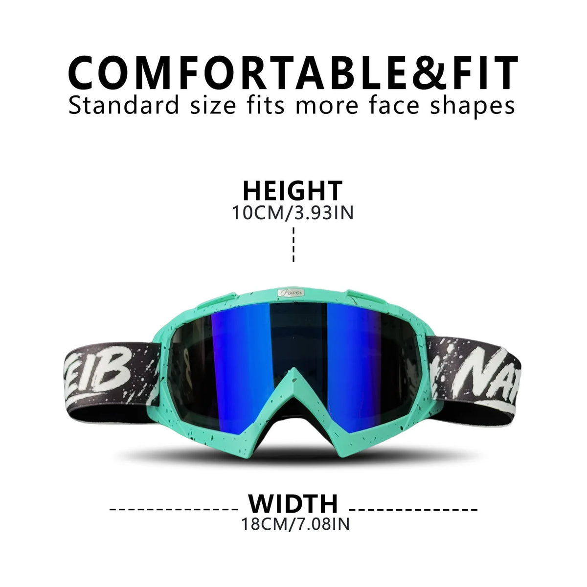 Anti-UV Motorcycle Goggles with Windproof Protection