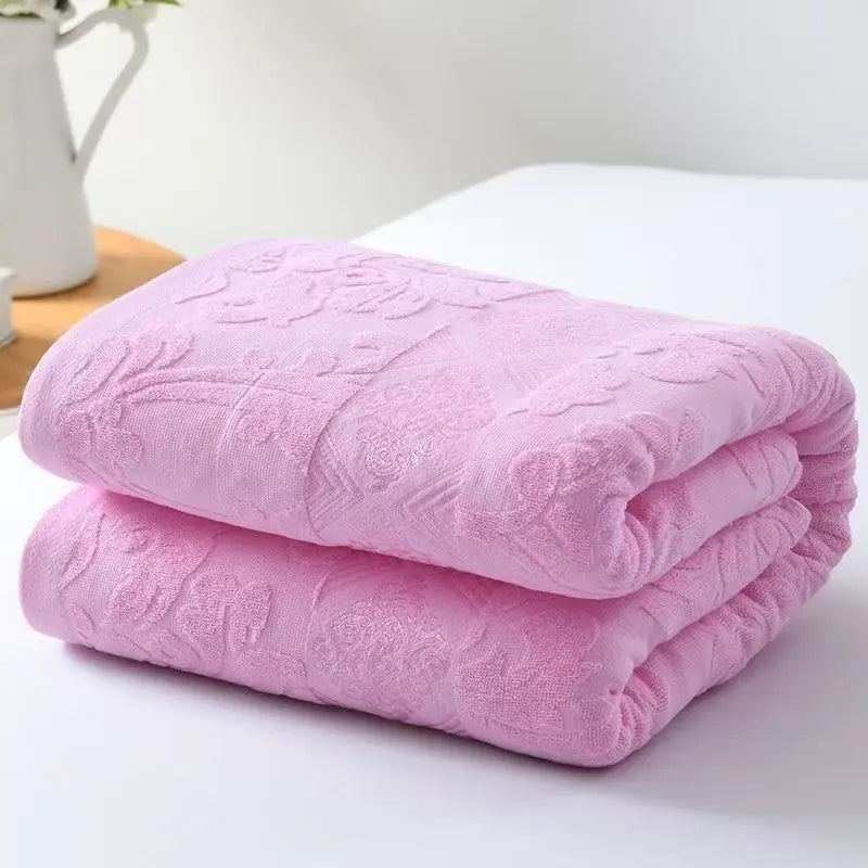 Couverture en coton jacquard