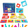 Colorful Wooden Puzzle Brain Teaser for Kids – Two-Player Challenge Game