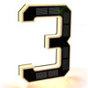Modern Solar-Powered LED House Number Sign