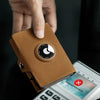 محفظة رقيقة مانعة للتتبع RFID مع حامل لـ AirTag