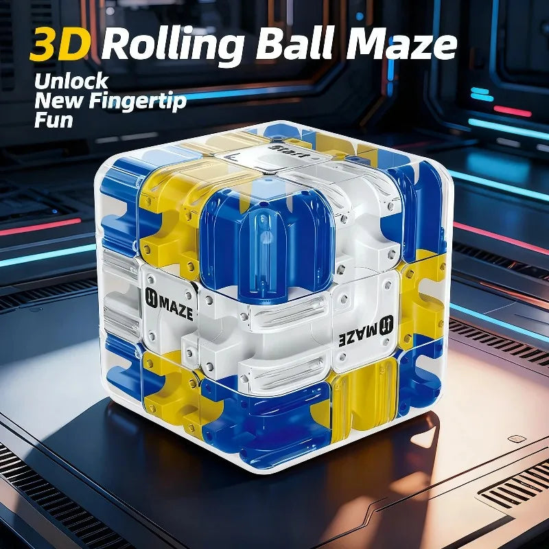 3D Ball Maze Puzzle Cube – Brain Teaser & Stress Relief Toy