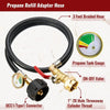 Propane Tank Refill Adapter with Pressure Gauge
