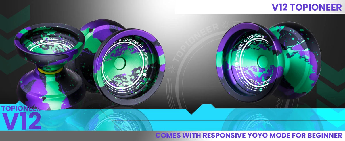 Pro Aluminum Alloy Dual-Function Yo-Yo with Finger Spin Design