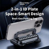 360° Rotating Car Phone Holder with Dashboard Mount and Parking Number Plate