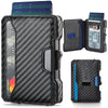 Slim Aluminum Wallet with Money Clip and RFID Blocking