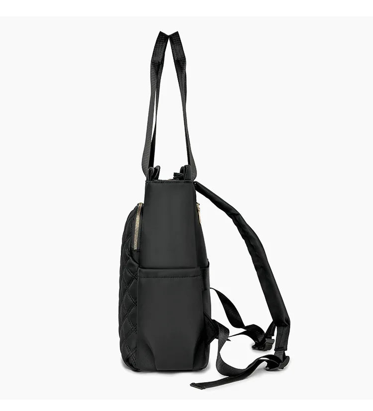 Quilted 2-in-1 Tote and Rucksack for Women
