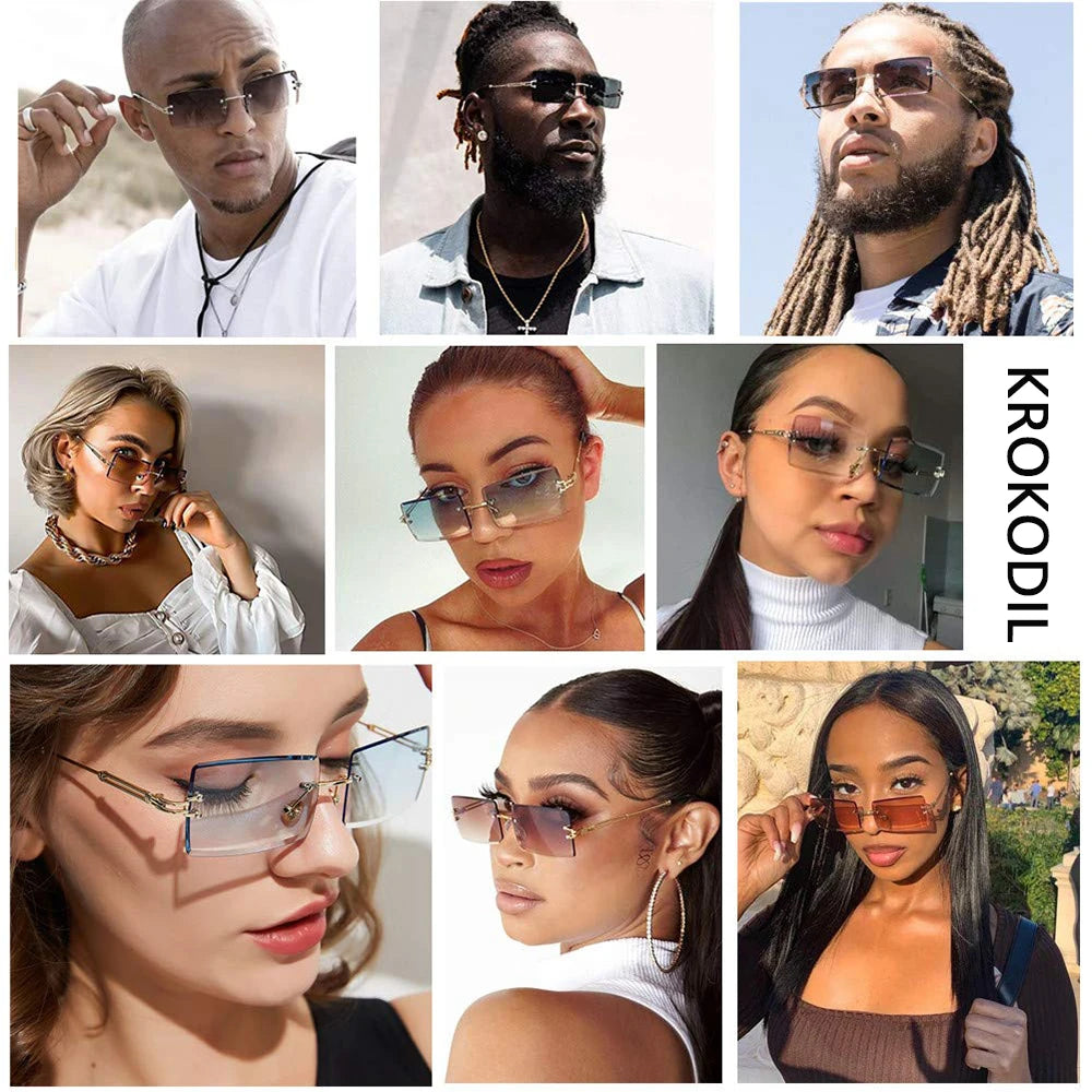 Vintage Metal Frame Sunglasses