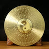Solid brass Feng Shui compass featuring Yin Yang and eight trigrams engraved on the face.