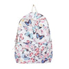 Butterfly Print Canvas Backpack for Women