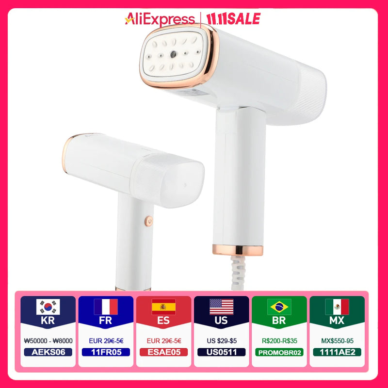 Vaporizador de Ropa Portátil y Plegable