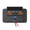 96W 4-Port USB Car Charger with Dual PD & Dual QC 3.0
