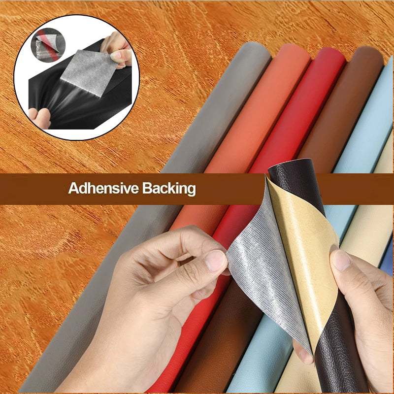 Self-Adhesive Leather Repair Patch Tape for Sofas, Car Seats & More