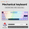 NACODEX NK61 mechanische Tastatur in Glacier Blue mit roten Switches und unabhängigen Lampperlen