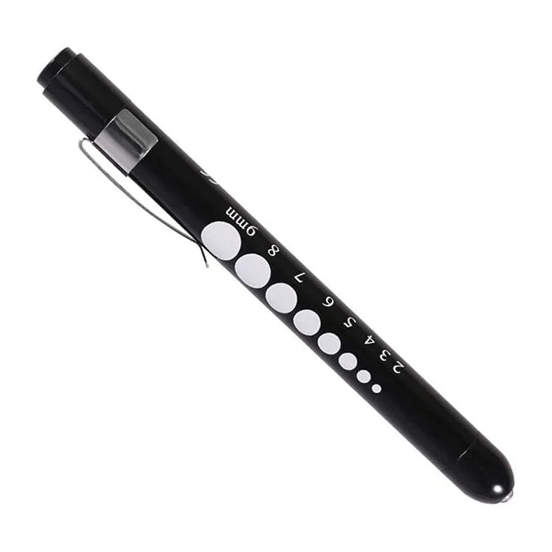 Reusable LED Penlight with Pupil Gauge for Medical Professionals
