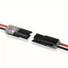 Two black and red LED connectors for quick connection